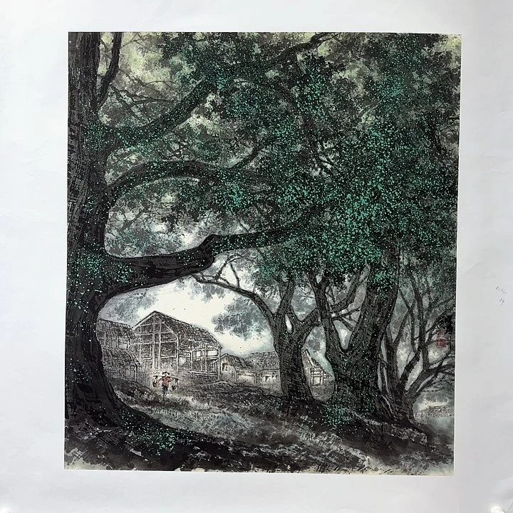 国画亲笔手绘放心去藏