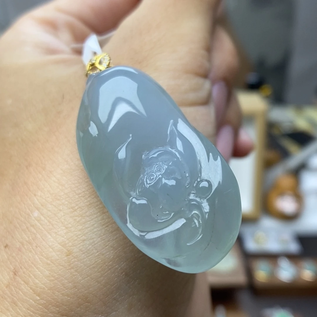 【闪购商品】颈饰18K金镶嵌翡翠33