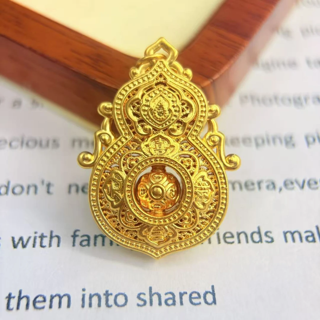 黄金足金999圆环人生四美首饰配件DP2970-03830