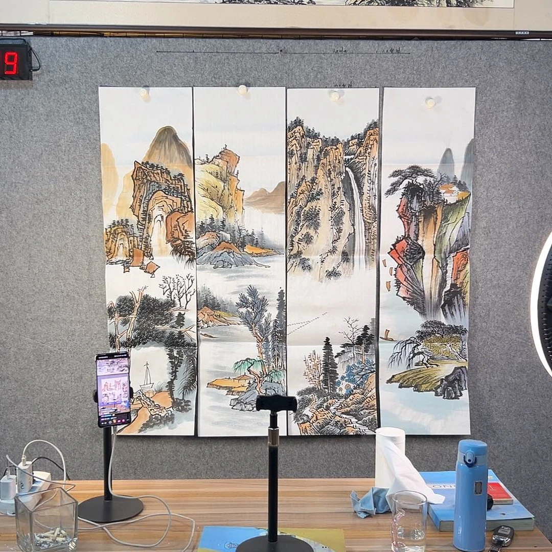 国画679 花鸟在此鸣叫时还要