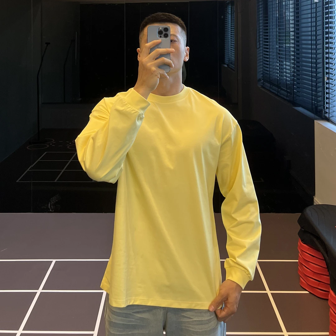 IRONTRAP250G索罗娜运动长袖健身衣服内搭打底衫宽松T恤男秋冬季