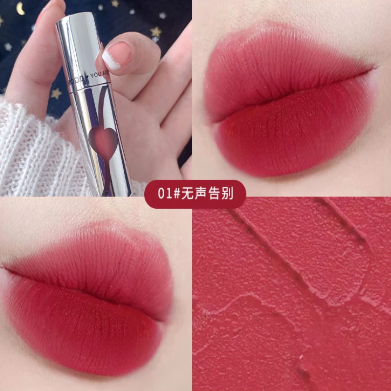 韩女团高颜值桃心玫少女唇釉素颜显白纯欲风日常百搭学生平价彩妆