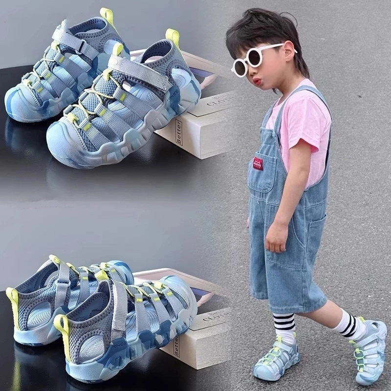 ABC 儿童凉鞋2025夏季新款户外男童涉水鞋包头防滑鞋子女童溯溪鞋