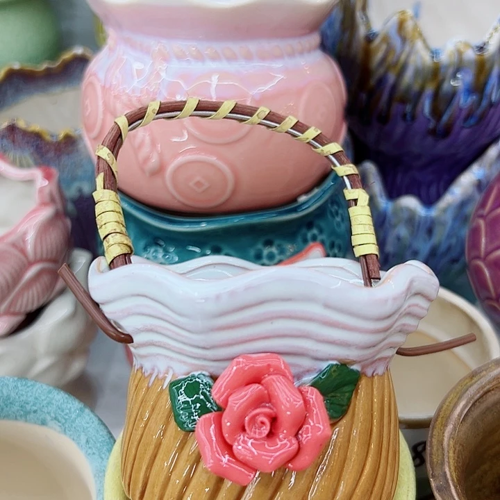 有孔，满10元发货多肉陶瓷花盆