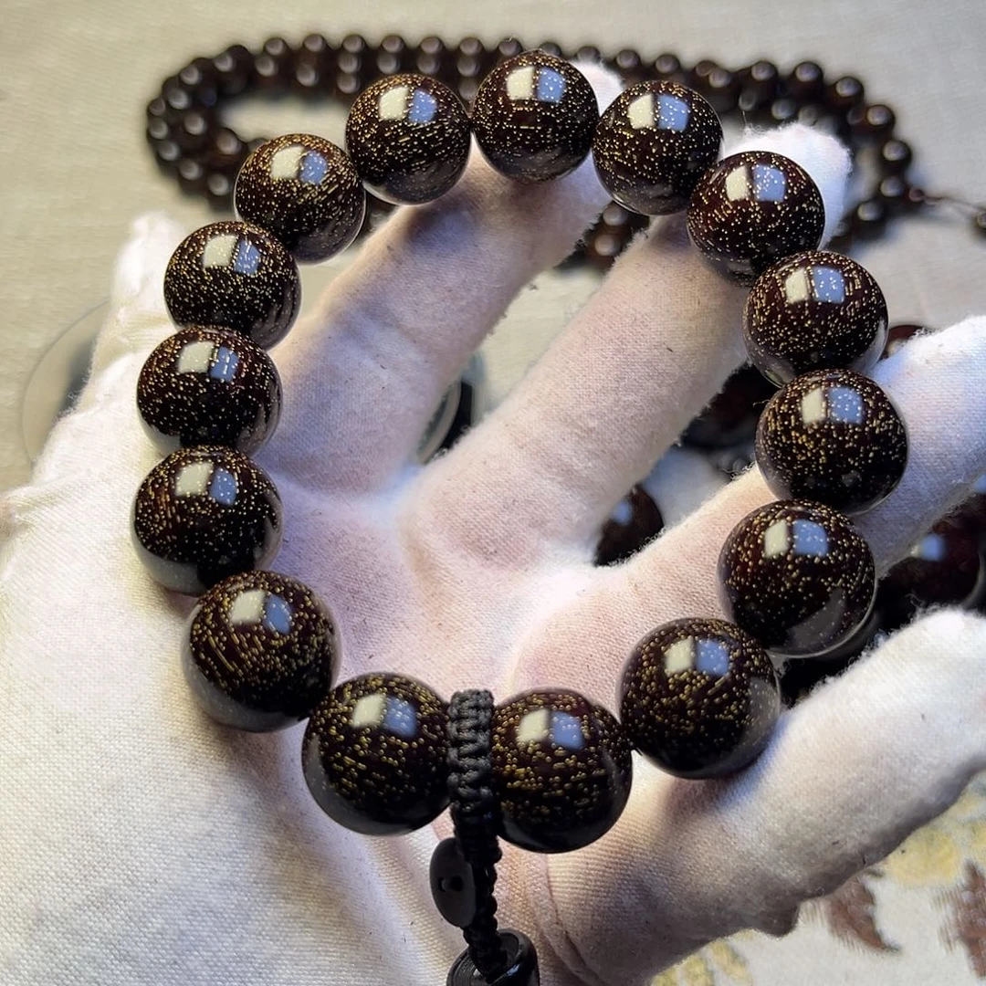 檀香紫檀（小叶紫檀）1.5 15颗爆星