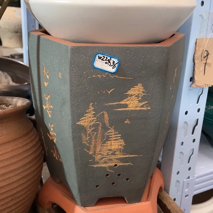 陶瓷景德镇精品花盆栽适合