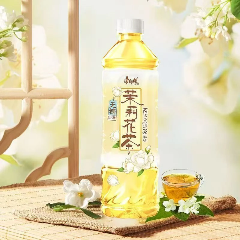 康师傅无糖茉莉花茶500ML*15瓶经典饮品清热解渴夏日优选