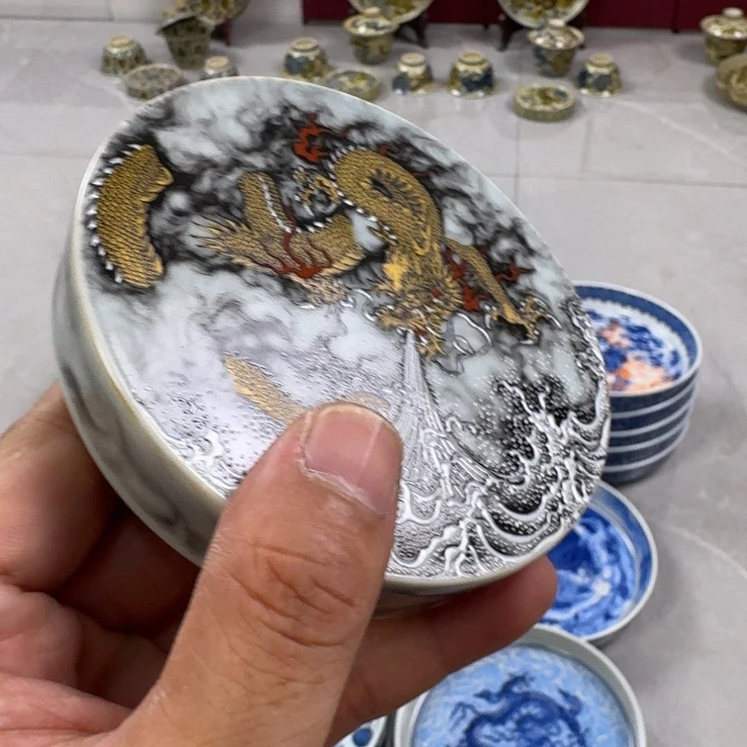 杯金龙降世盖置景德镇