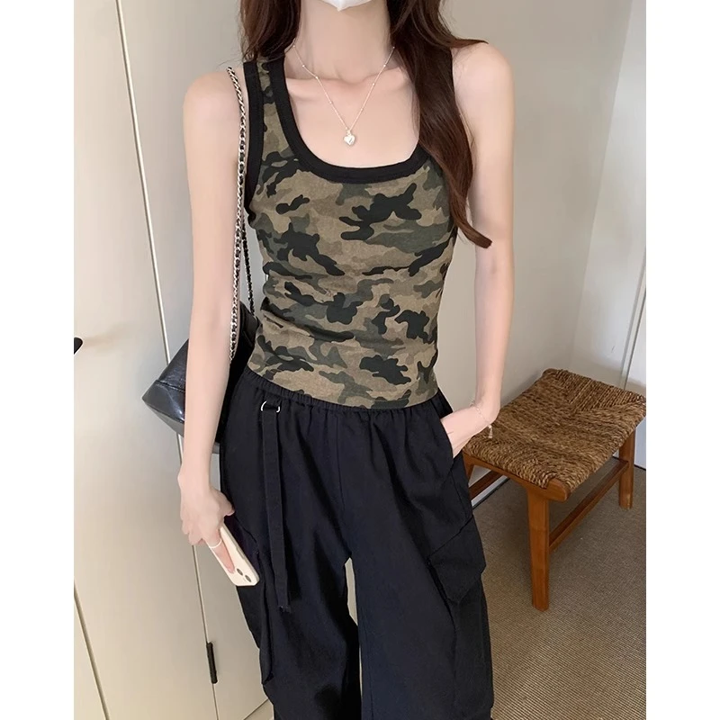 夏日女性潮流独特打底露背无袖吊带展现美背迷人魅惑小背心可作内