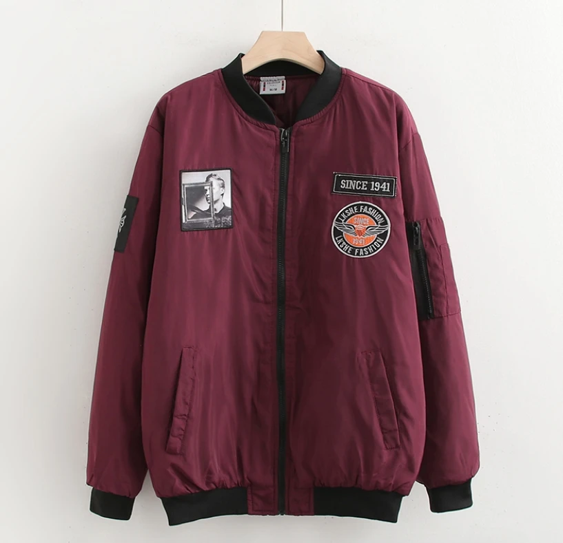 微瑕疵！部分有霉味 棒球领棉衣休闲时尚棉服立领潮流外套 032-B款