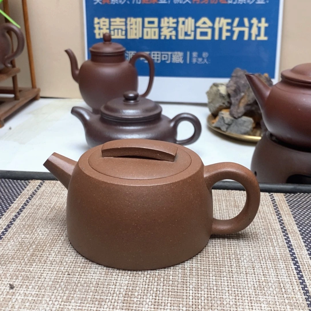 紫砂茶壶150毫升无添加高温老乌泥