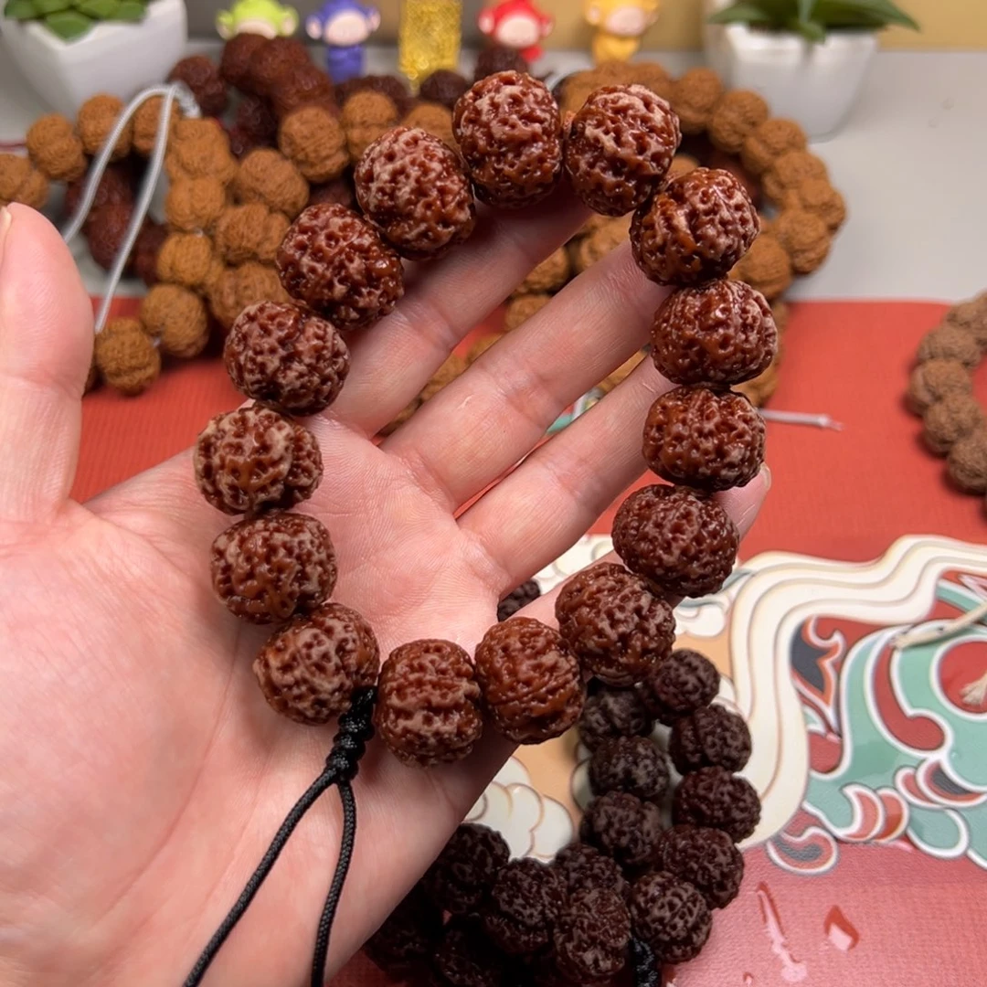 金刚菩提手串21尺寸满肉蜂窝梅花严选头货