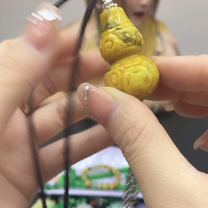 翡翠未镶嵌耳饰项链23