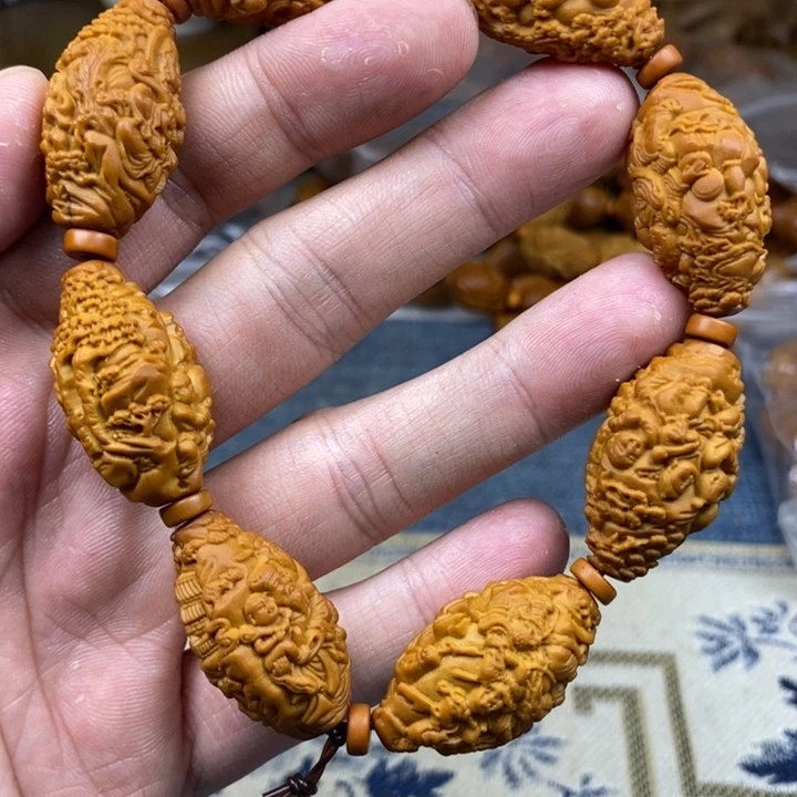 橄榄核手串/手链橄榄核雕工艺手串