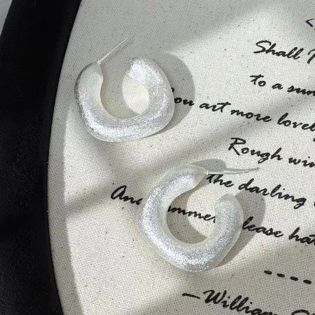 铜合金耳饰 远远（YY127）镀k金气质时尚个性温柔小众