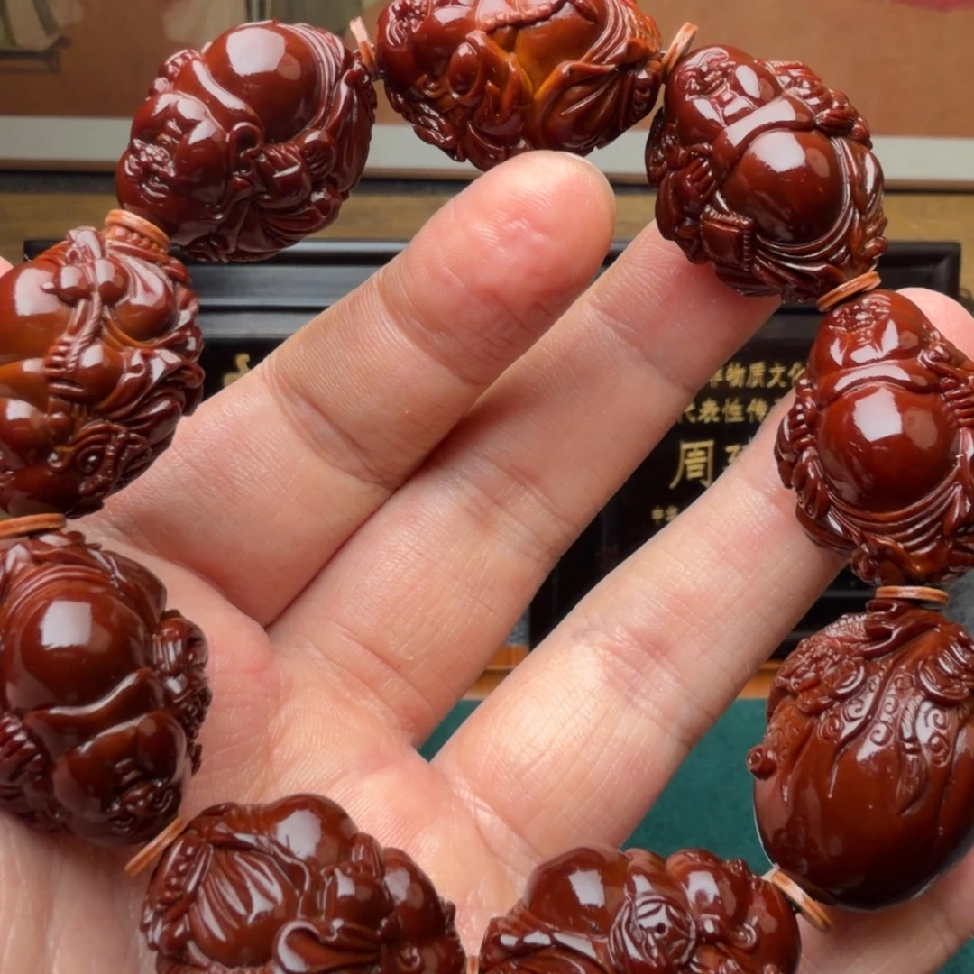 文玩核桃吊坠九龙米勒