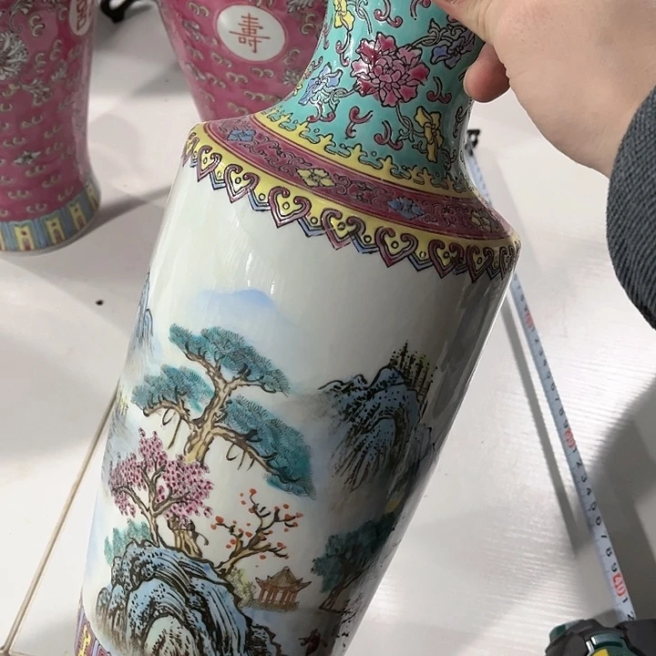 瓷片景德镇陶瓷花瓶。