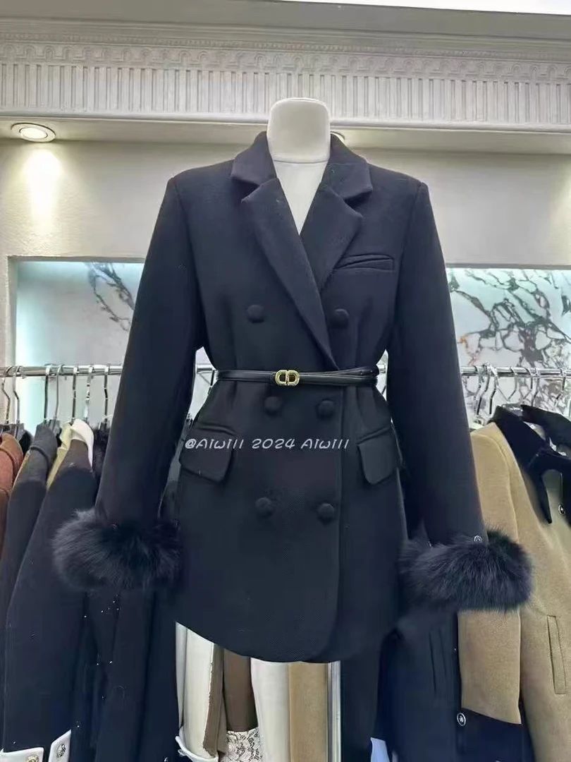 妮子中长款西装衣服时尚