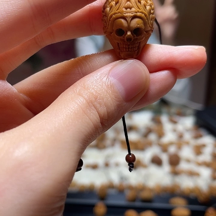 橄榄核吊坠橄榄 骷髅