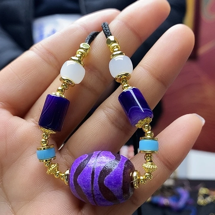 玛瑙/玉髓合金颈饰