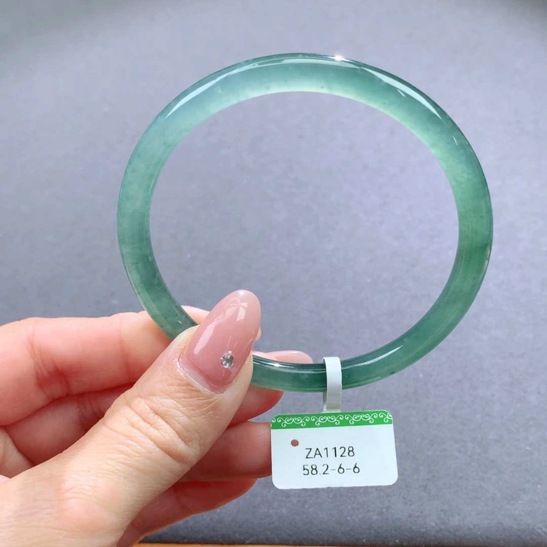 翡翠手镯未镶嵌天然翡翠手镯叮当镯