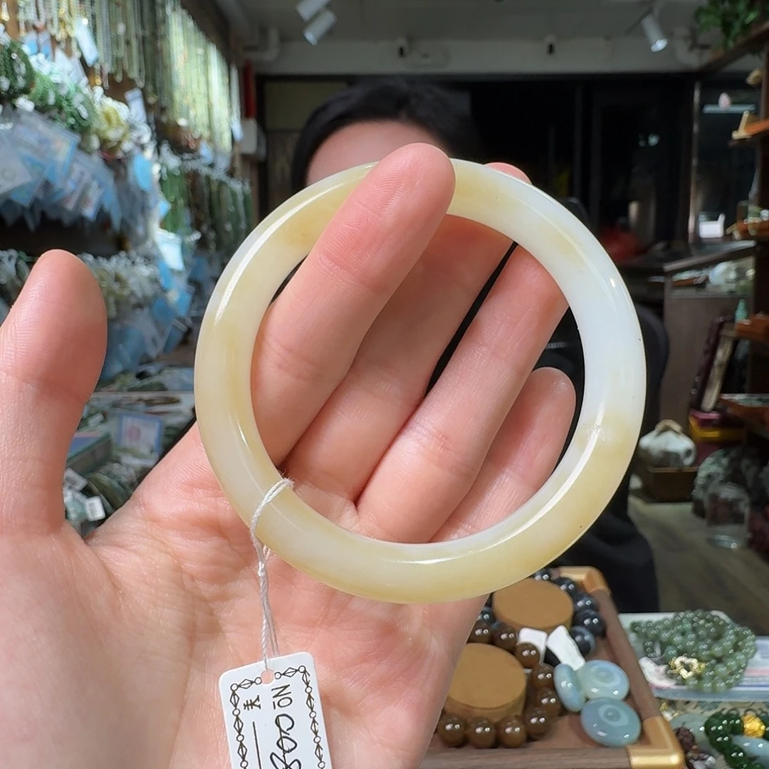 和田玉未镶嵌手链53.3