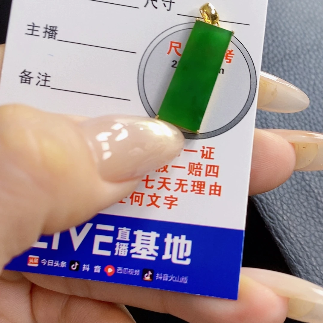 翡翠18K金镶嵌颈饰翡翠