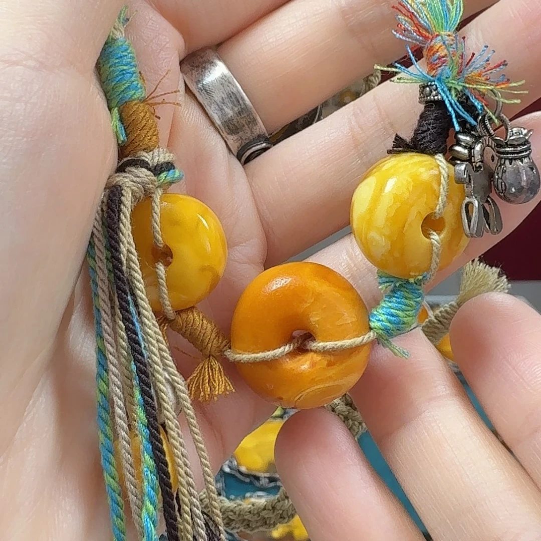 蜜蜡颈饰未镶嵌项链