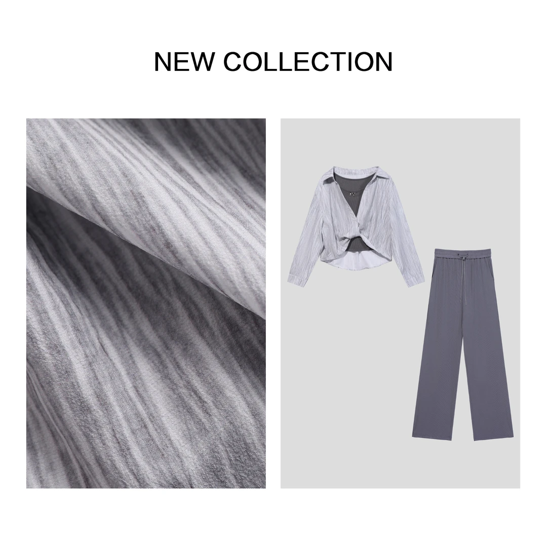 【静秋专属】 D1F38126B 春季经典休闲女士套装