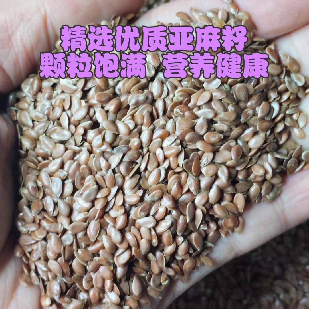 【亚麻籽】散粮鸟粮适合牡丹玄凤小太阳和尚鹦鹉饲料食用新粮包邮