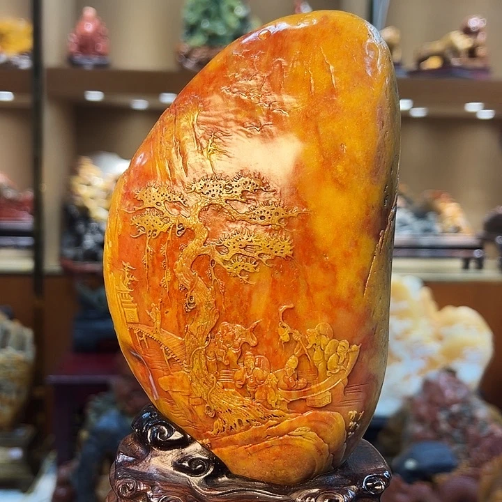 昌化石用****0雕刻艺术品