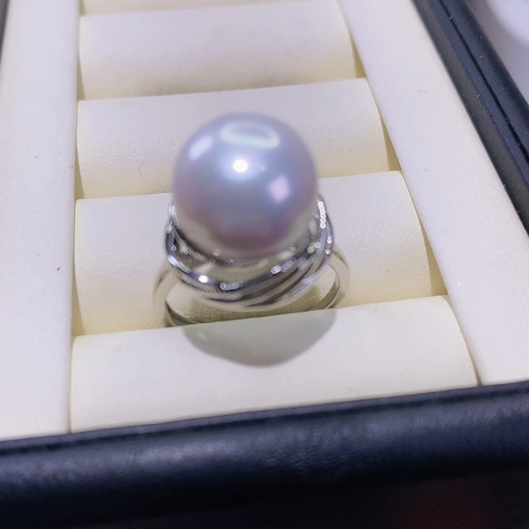 淡水珍珠戒指合金