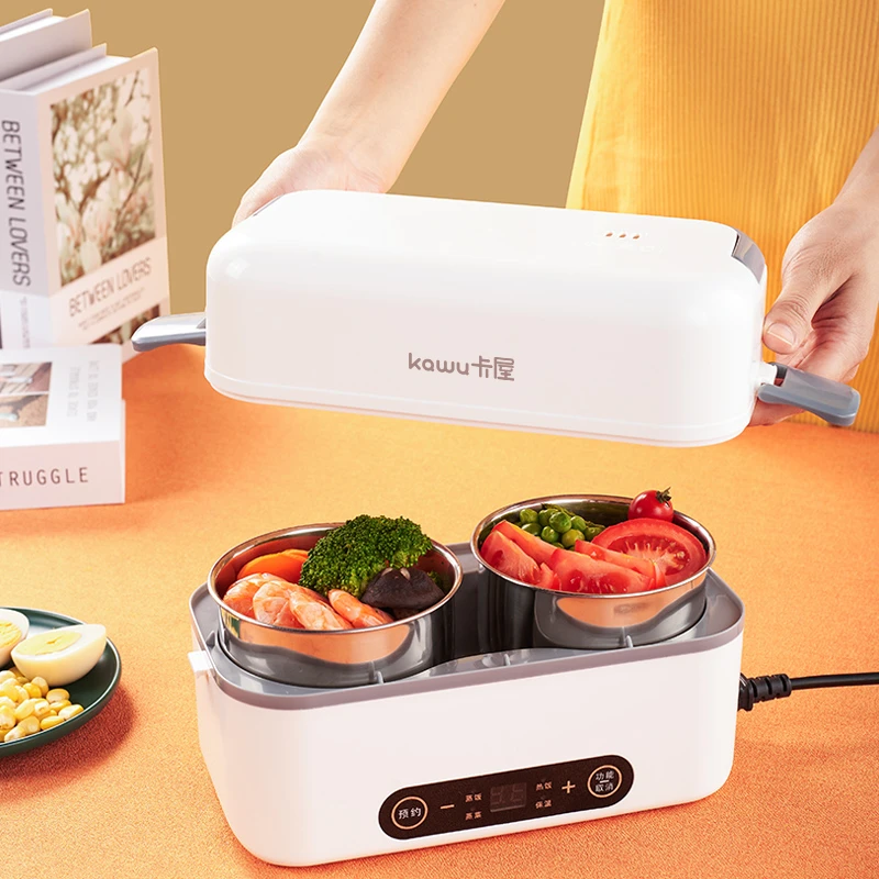 kawu/卡屋多功能便携式保温加热大容量电热饭盒可插电上班族