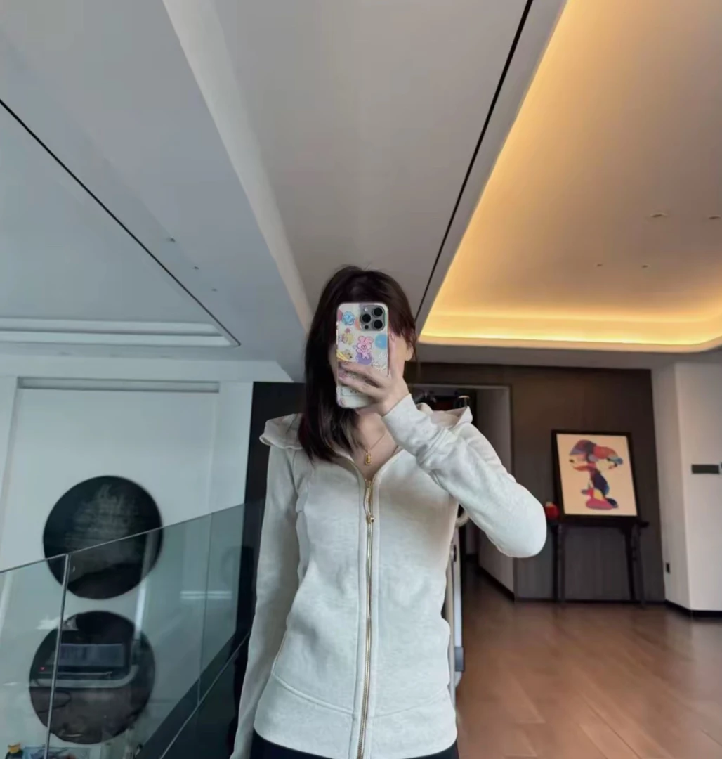 （一毛毛一样样）-新1-厚款卫衣口袋上衣连帽拉链运动外套