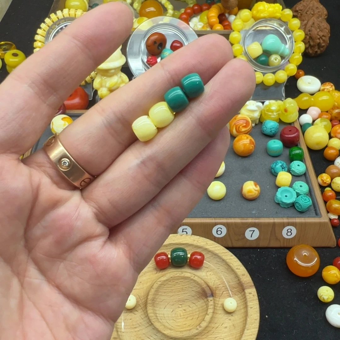 琥珀未镶嵌颈饰配饰