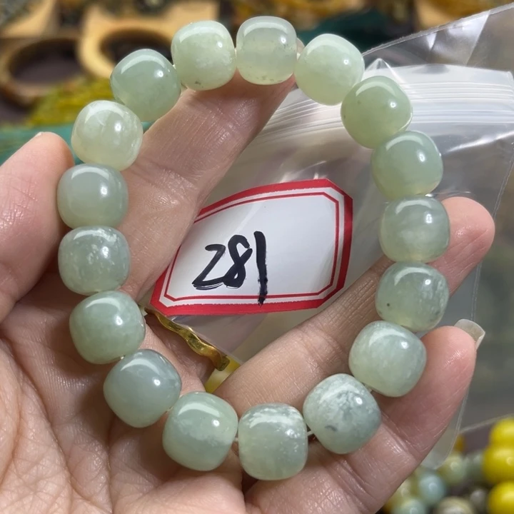 未镶嵌蛇纹石玉手链