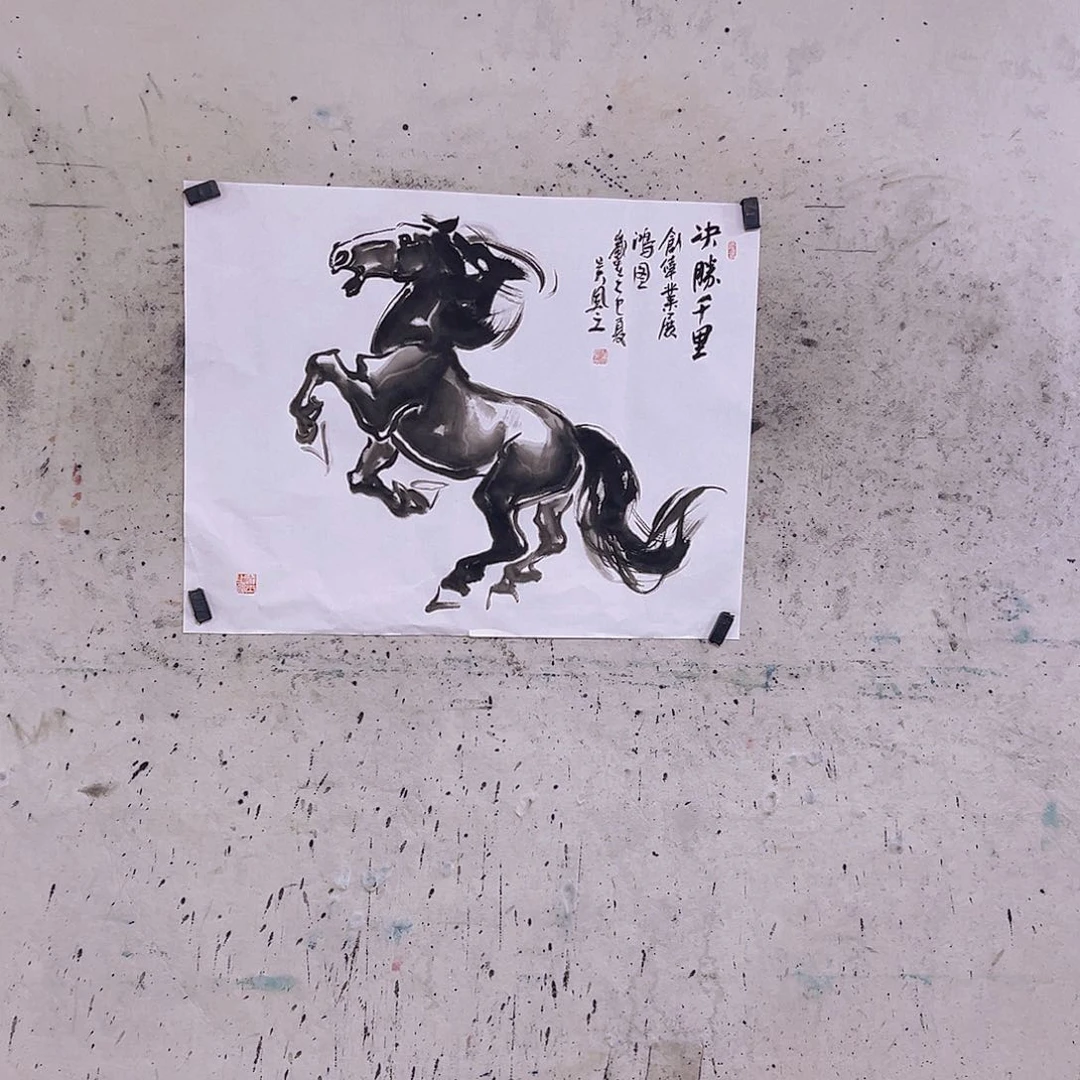 国画建***子三尺100x50c m c m