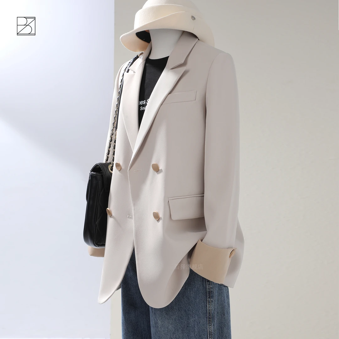 休闲西装外套女2025秋装新款韩版时尚气质百搭宽松设计感西服上衣