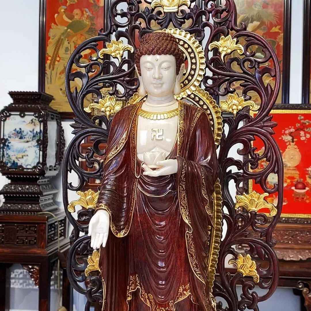 紫檀木类成套家具雅**赏小叶紫檀佛