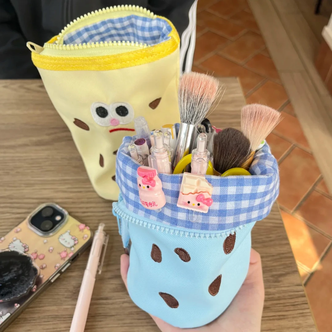 创意曲奇竖翻大容量高颜值便携多功能文具笔袋收纳袋