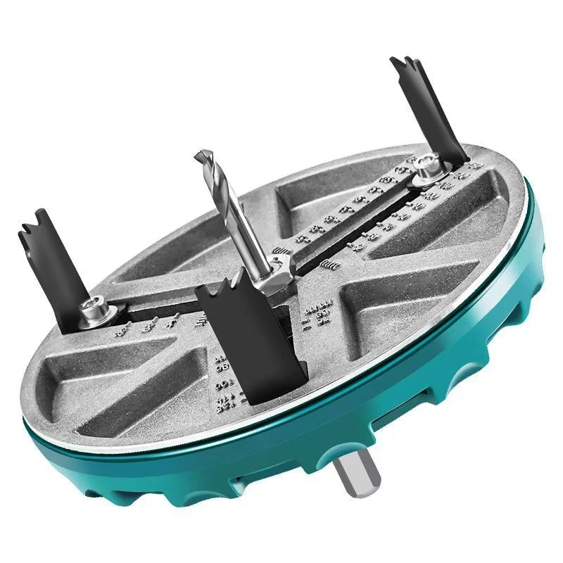 可调节多功能木工开孔器木板石膏板塑料铝板打孔工具钻头大艺卷尺