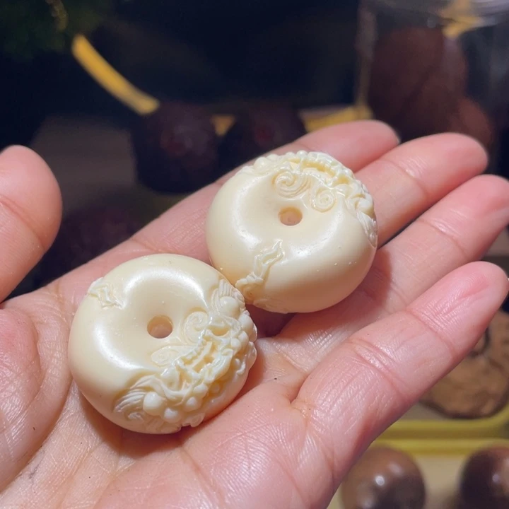 桃核把件象牙果单圈