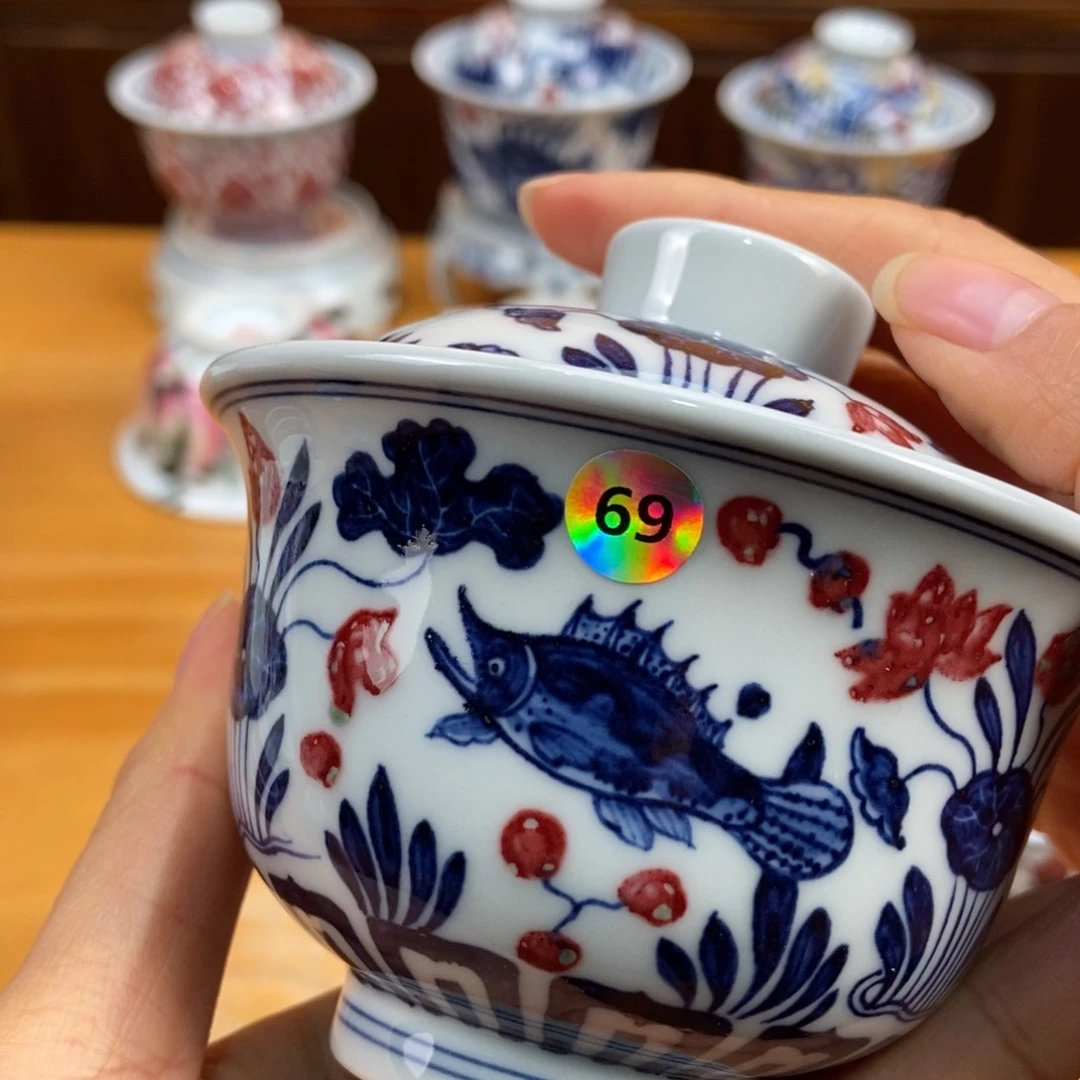 手绘现代茶具非古董