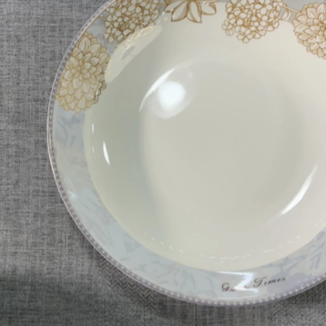 时光漫步8寸饭盘深盘