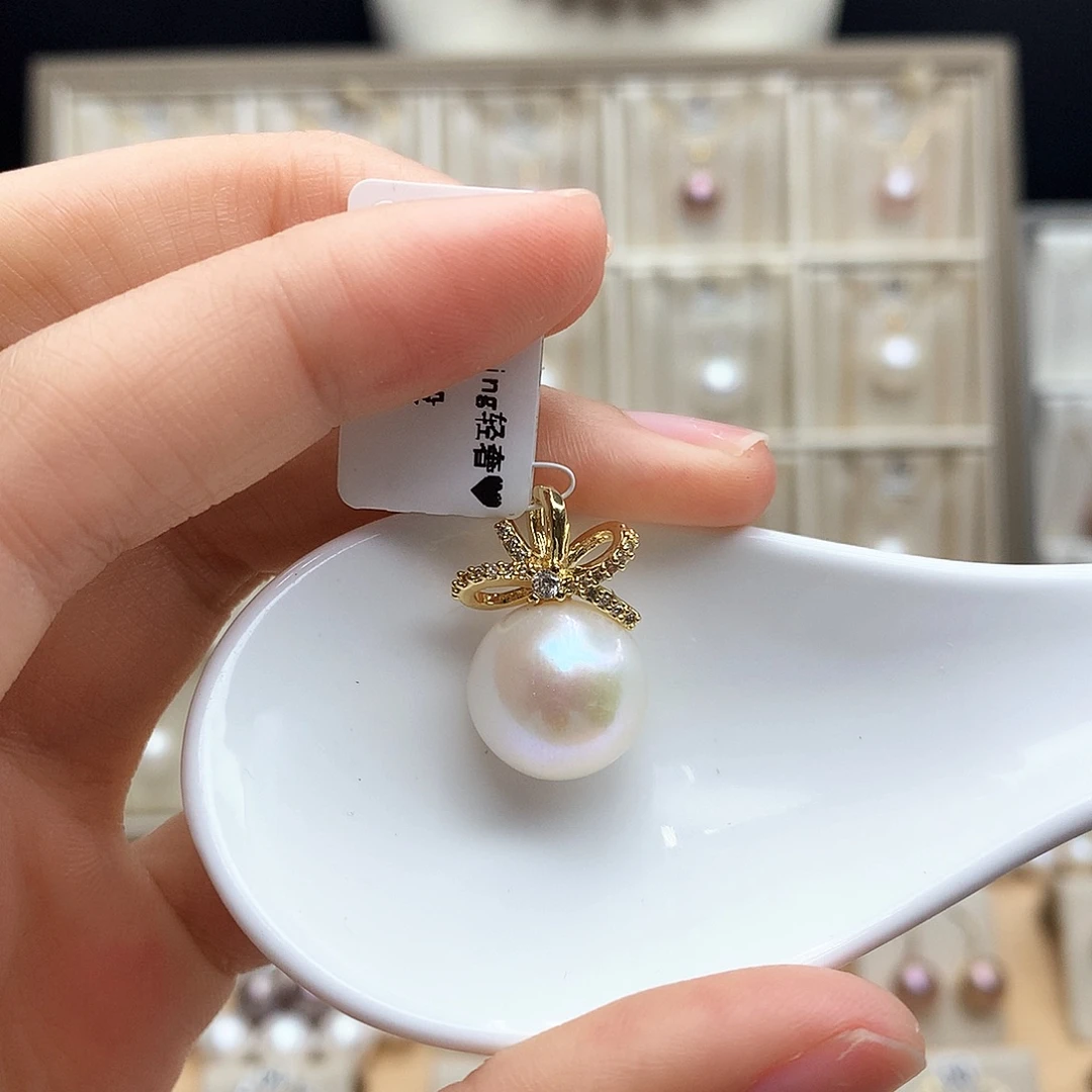 颈饰合金淡水珍珠