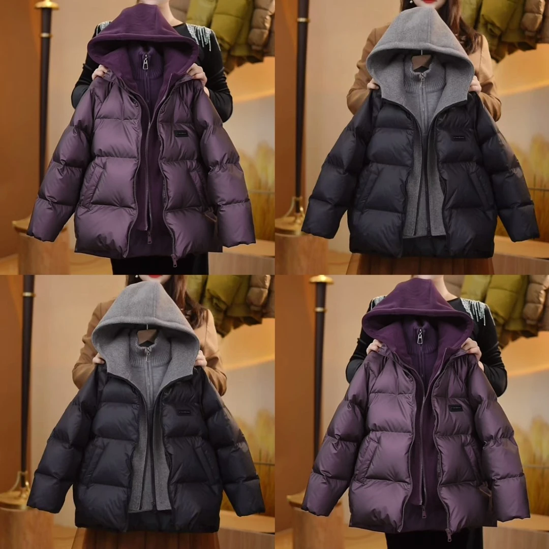 【定制新款】90白鸭绒假两件加厚中大童连帽羽绒服男童羽绒服YG6609