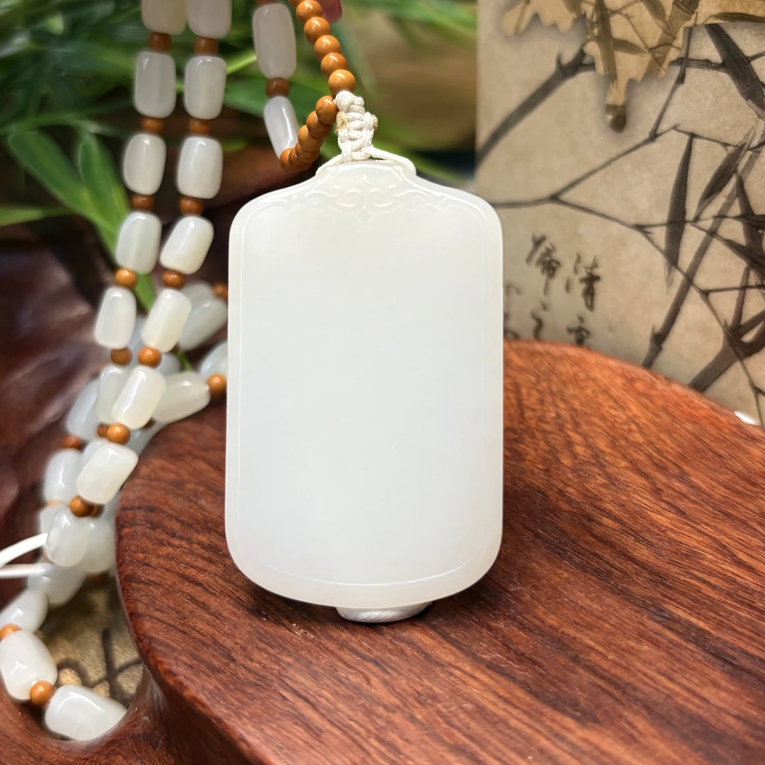 和田玉平安无事牌、609016# 简约大气复古经典百搭吊坠、顺丰包邮