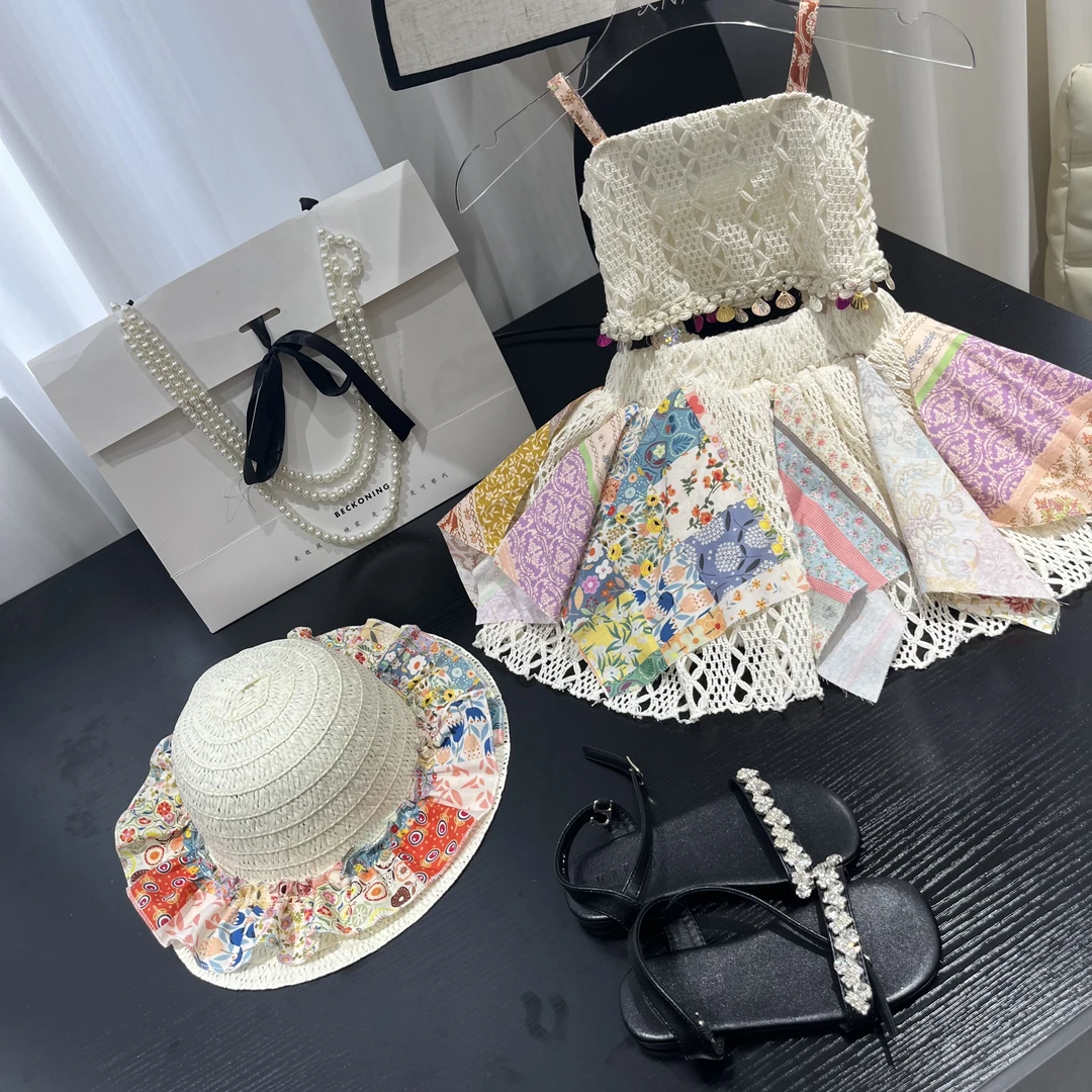 【糯】夏季新款女童时尚洋气连衣裙