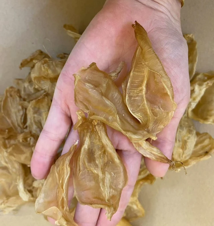 广东汕头+鱼肚小竹叶花胶块断鱼胶块干货-煲汤--500G