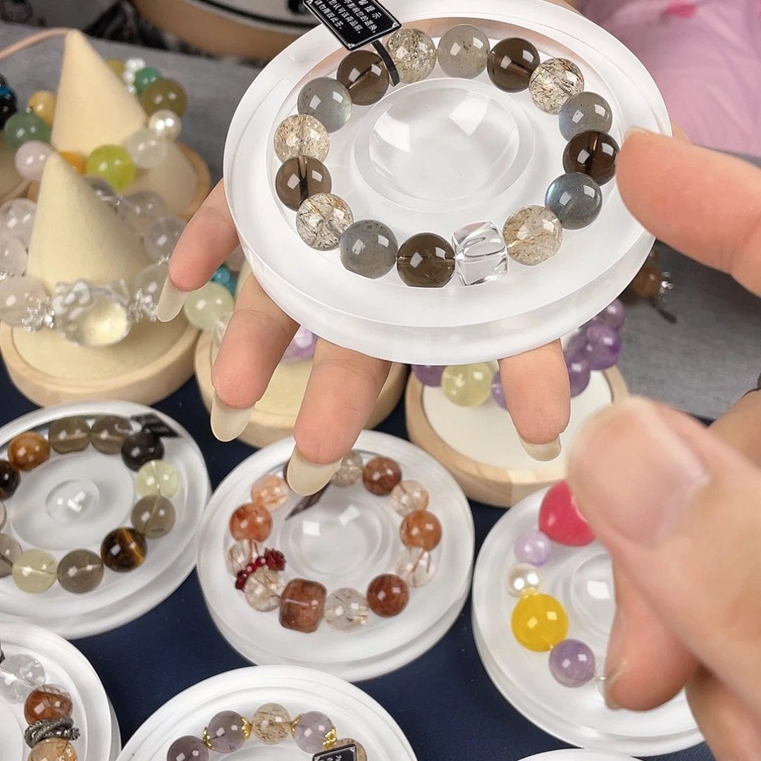 银S925镀金镶嵌手链水晶